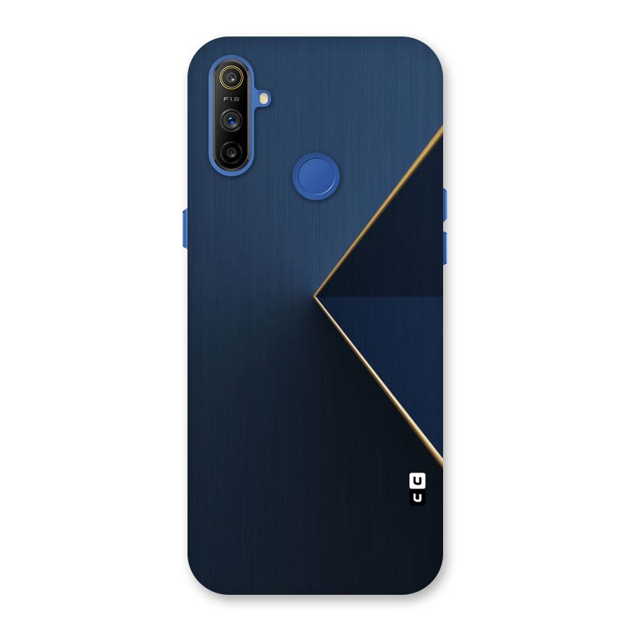 Golden Blue Triangle Back Case for Realme Narzo 10A