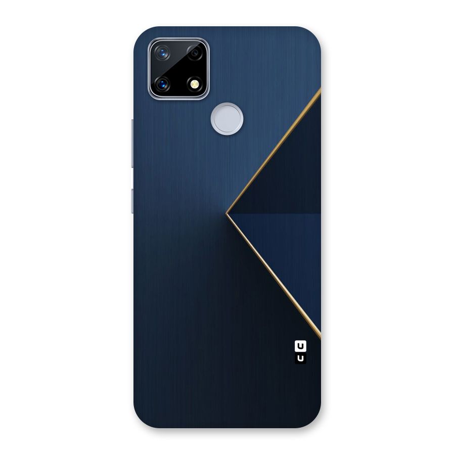 Golden Blue Triangle Back Case for Realme Narzo 20