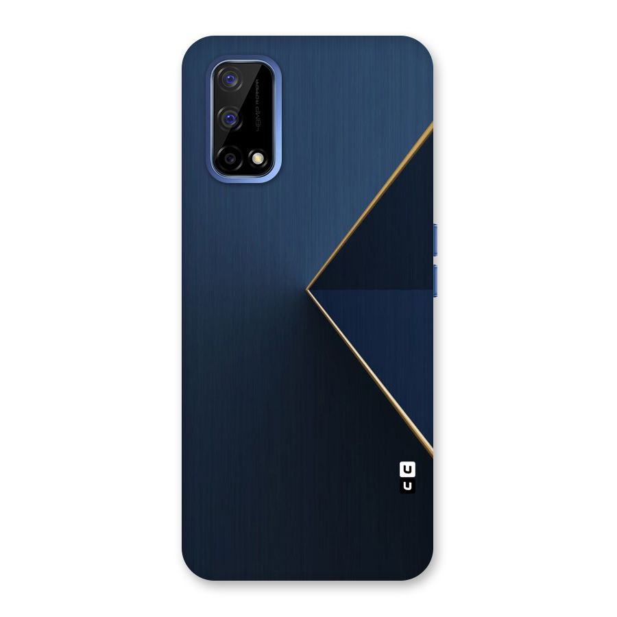 Golden Blue Triangle Back Case for Realme Narzo 30 Pro