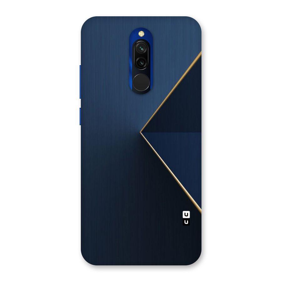 Golden Blue Triangle Back Case for Redmi 8