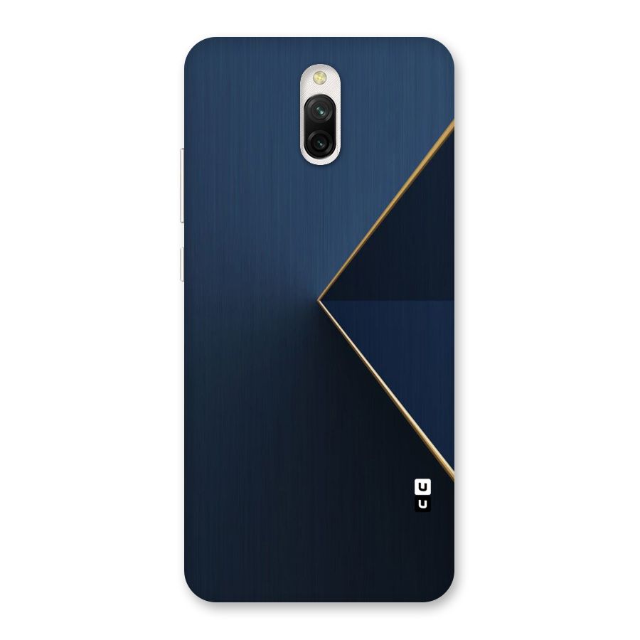 Golden Blue Triangle Back Case for Redmi 8A Dual