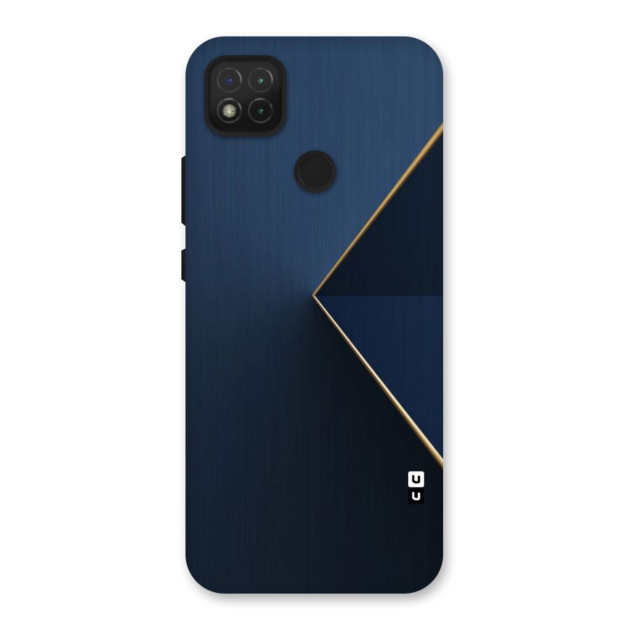 Golden Blue Triangle Back Case for Redmi 9C