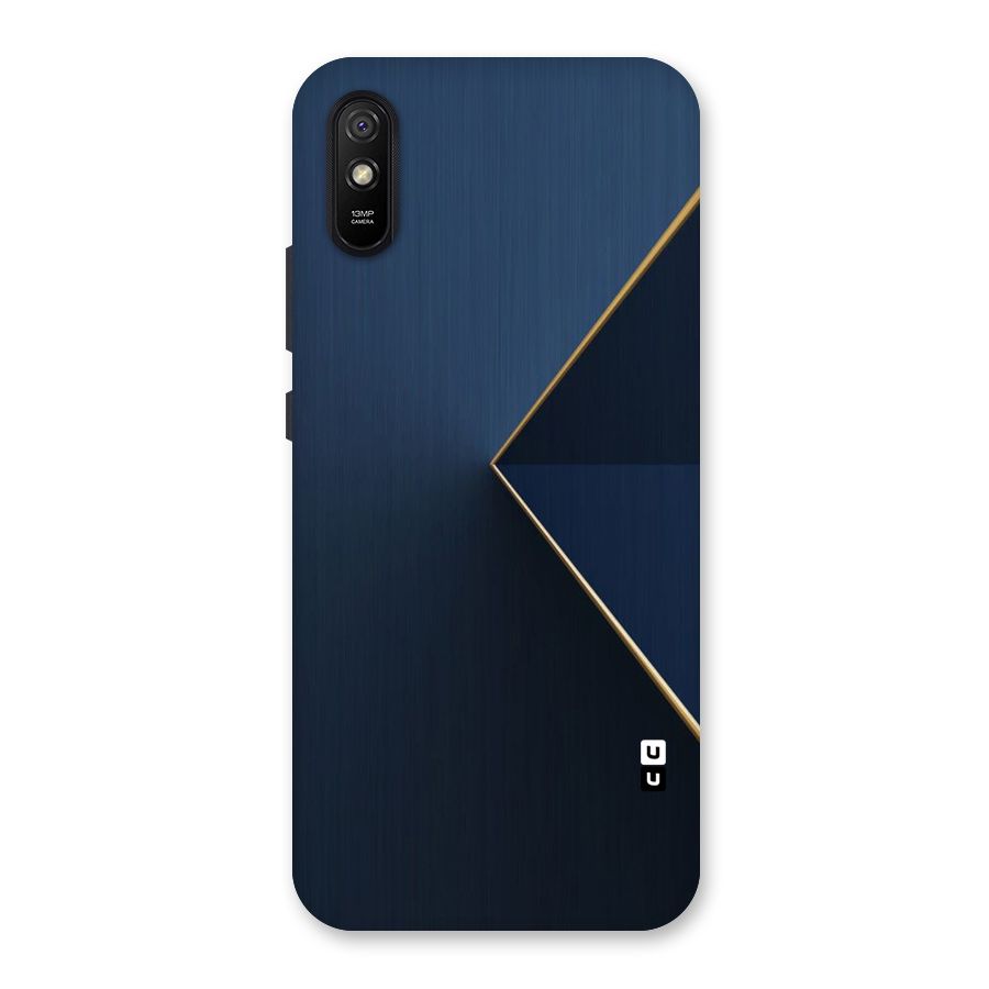 Golden Blue Triangle Back Case for Redmi 9i