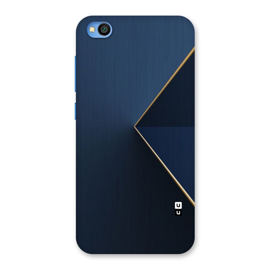 Golden Blue Triangle Back Case for Redmi Go