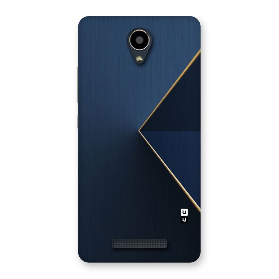 Golden Blue Triangle Back Case for Redmi Note 2