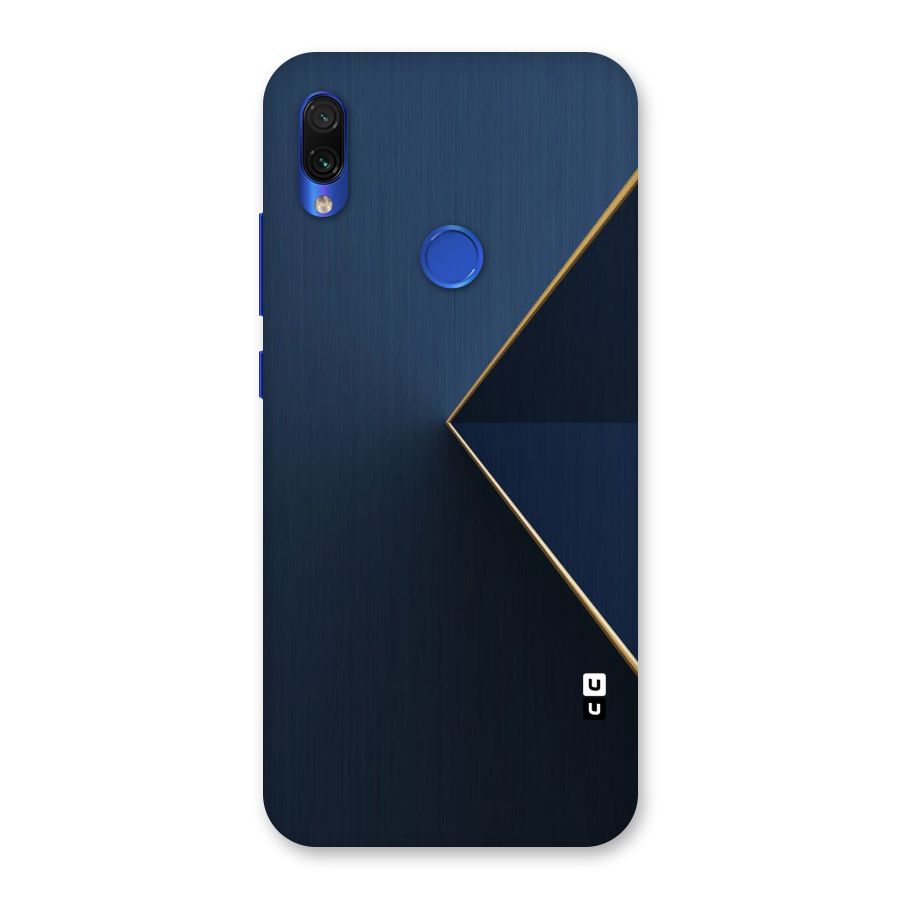 Golden Blue Triangle Back Case for Redmi Note 7S