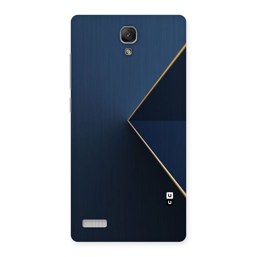 Golden Blue Triangle Back Case for Redmi Note Prime