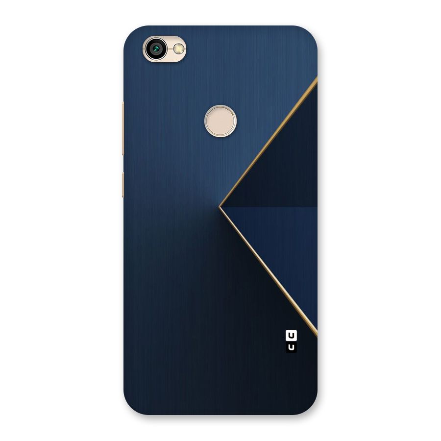 Golden Blue Triangle Back Case for Redmi Y1 2017