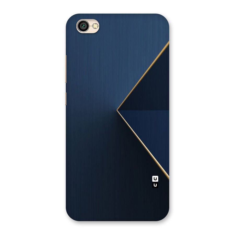 Golden Blue Triangle Back Case for Redmi Y1 Lite