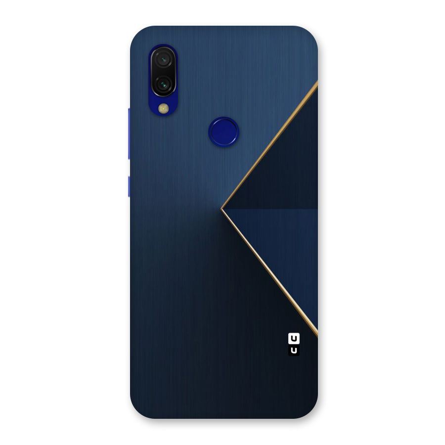 Golden Blue Triangle Back Case for Redmi Y3