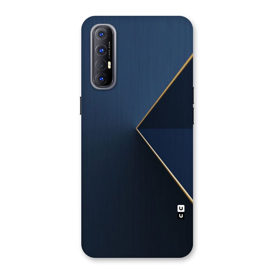 Golden Blue Triangle Back Case for Reno3 Pro