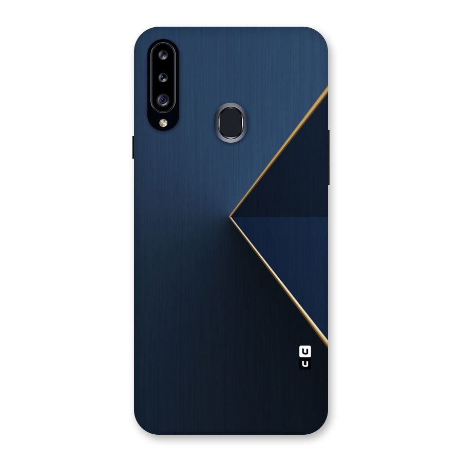 Golden Blue Triangle Back Case for Samsung Galaxy A20s
