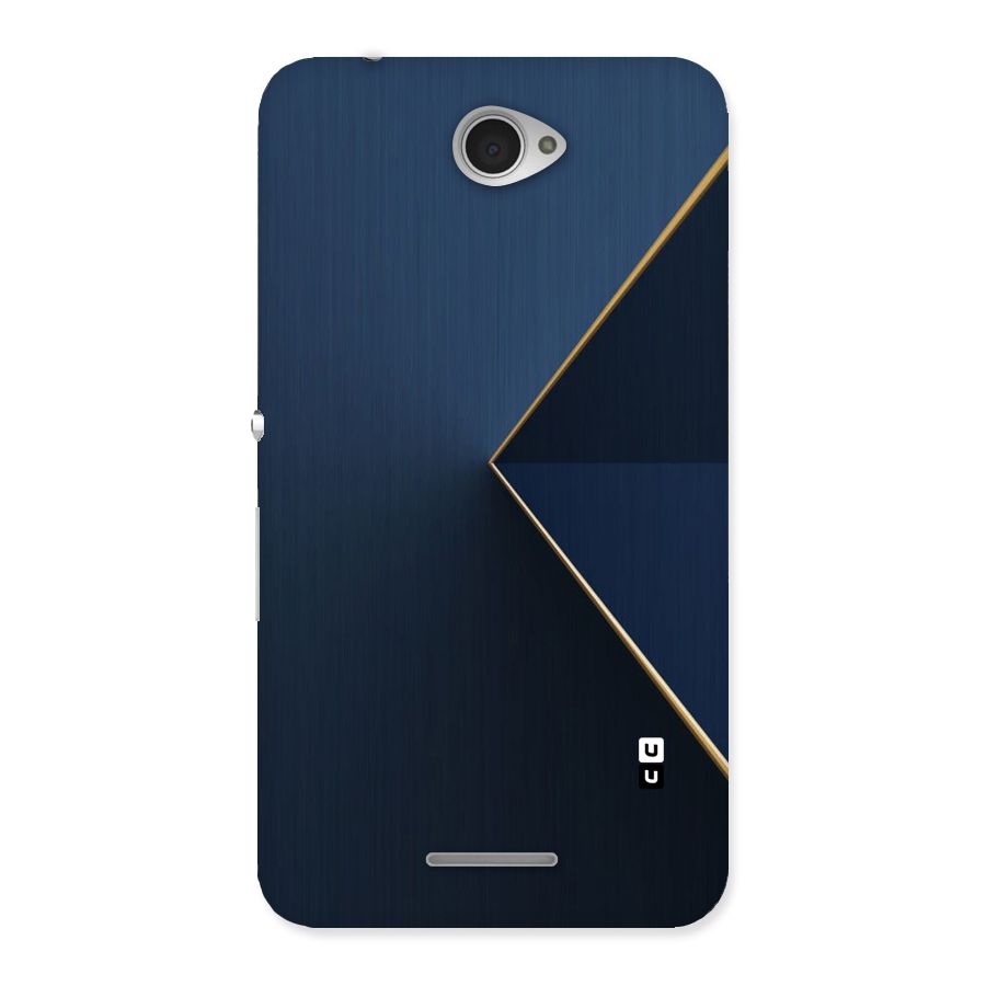 Golden Blue Triangle Back Case for Sony Xperia E4