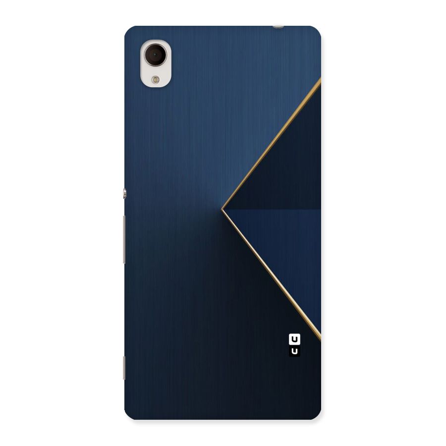 Golden Blue Triangle Back Case for Sony Xperia M4