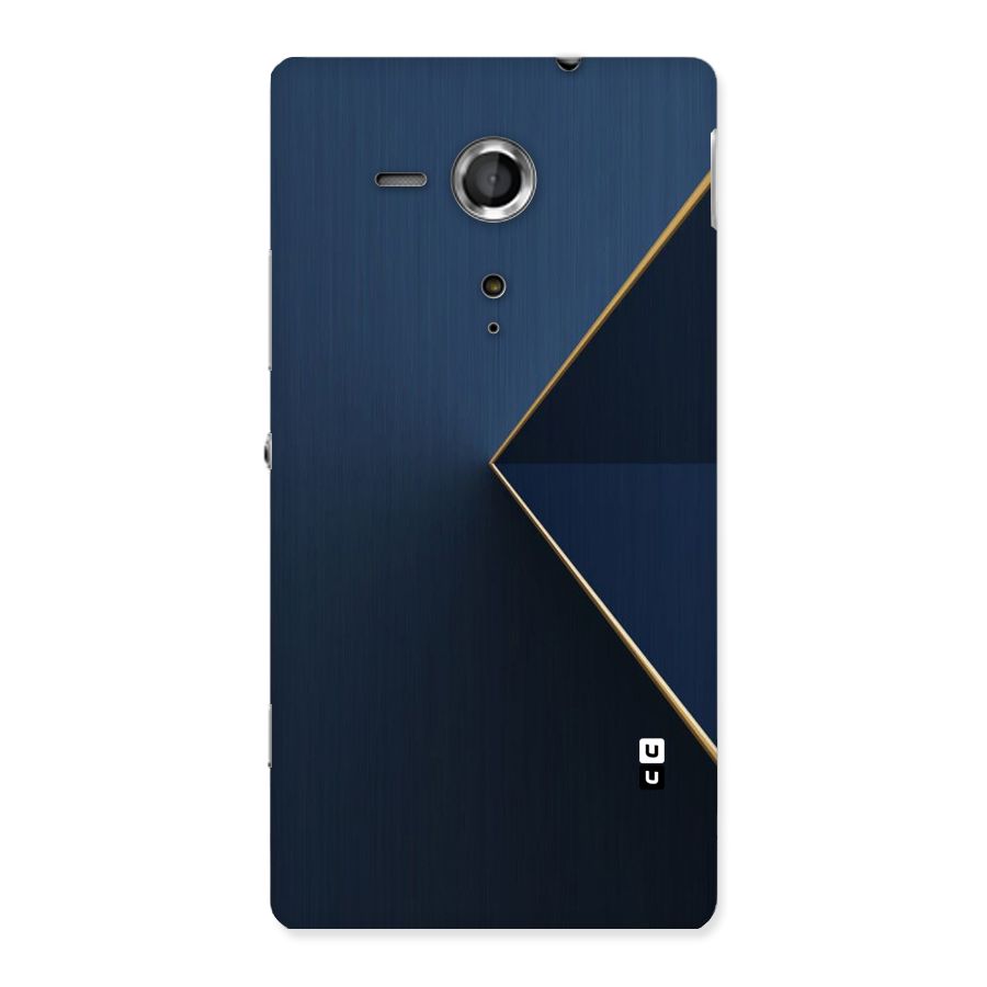 Golden Blue Triangle Back Case for Sony Xperia SP