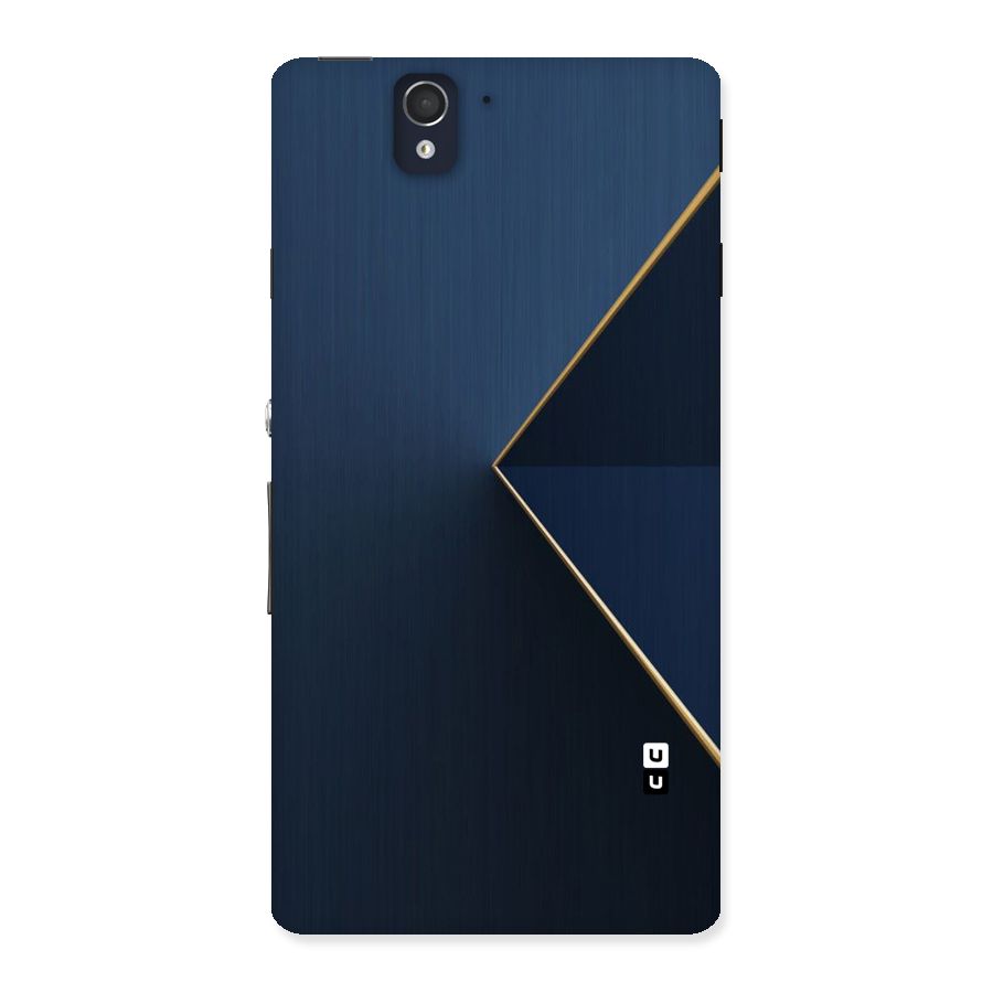 Golden Blue Triangle Back Case for Sony Xperia Z