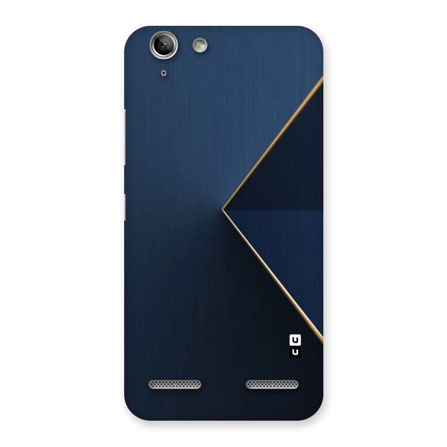 Golden Blue Triangle Back Case for Vibe K5