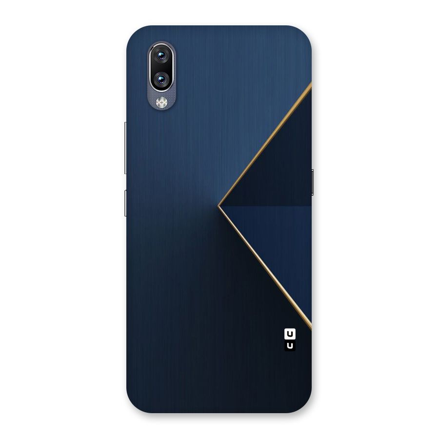 Golden Blue Triangle Back Case for Vivo NEX
