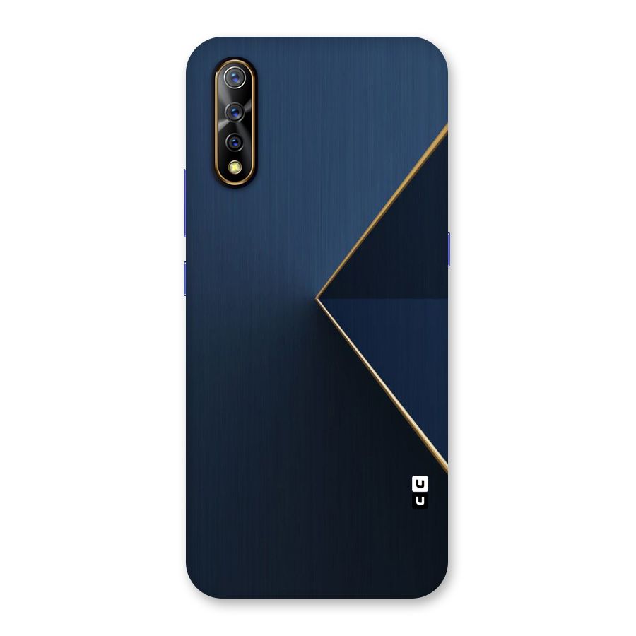 Golden Blue Triangle Back Case for Vivo S1