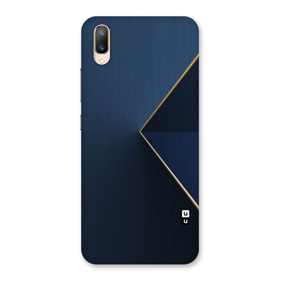 Golden Blue Triangle Back Case for Vivo V11 Pro
