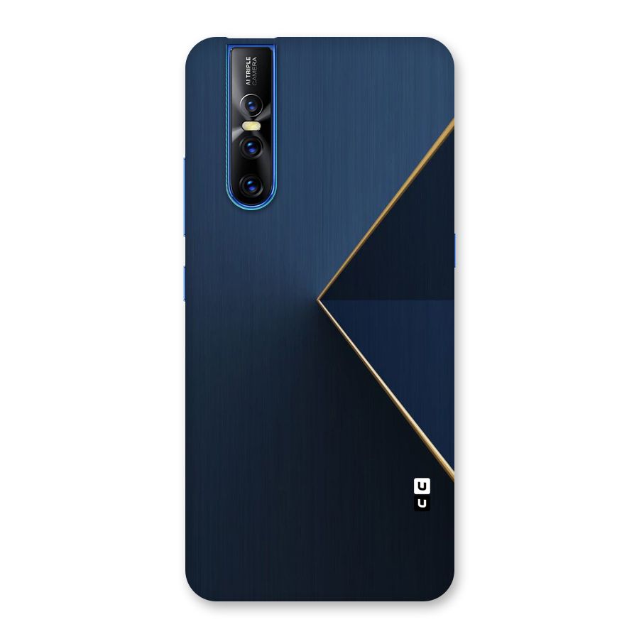 Golden Blue Triangle Back Case for Vivo V15 Pro