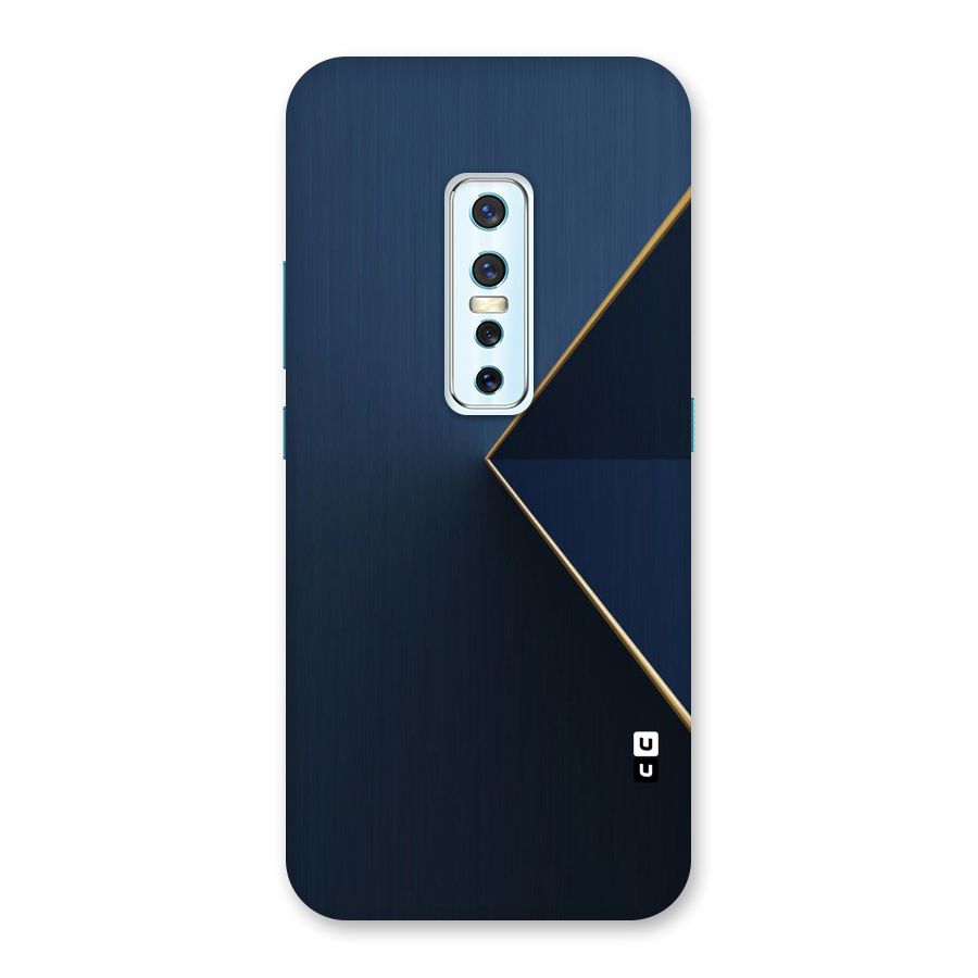 Golden Blue Triangle Back Case for Vivo V17 Pro