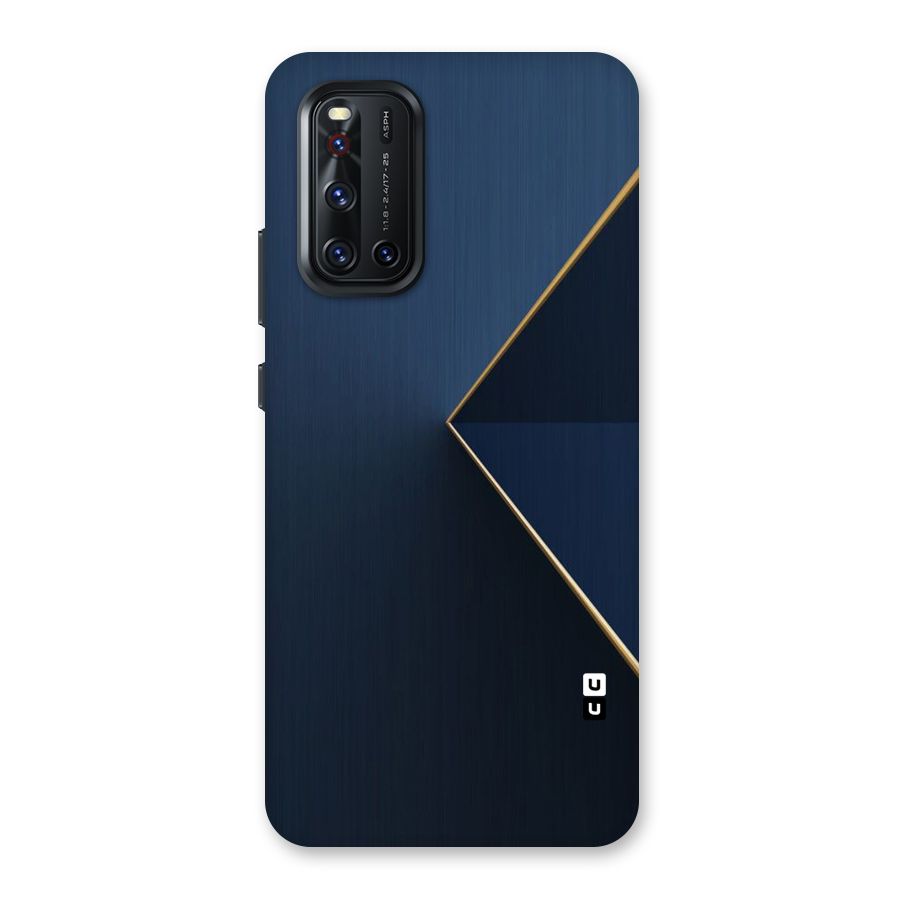 Golden Blue Triangle Back Case for Vivo V19