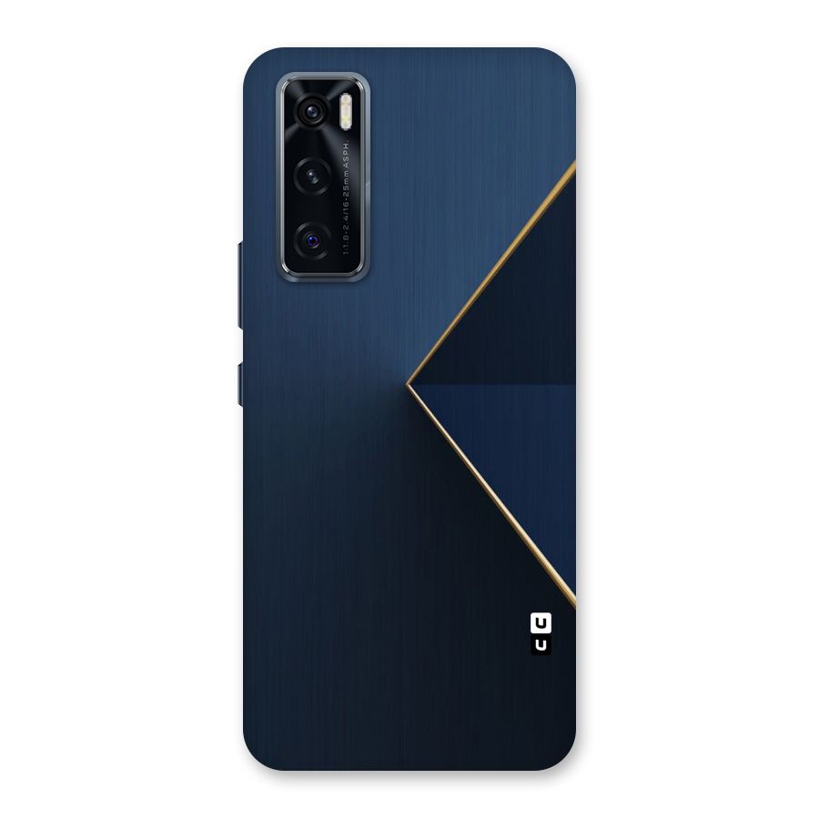 Golden Blue Triangle Back Case for Vivo V20 SE