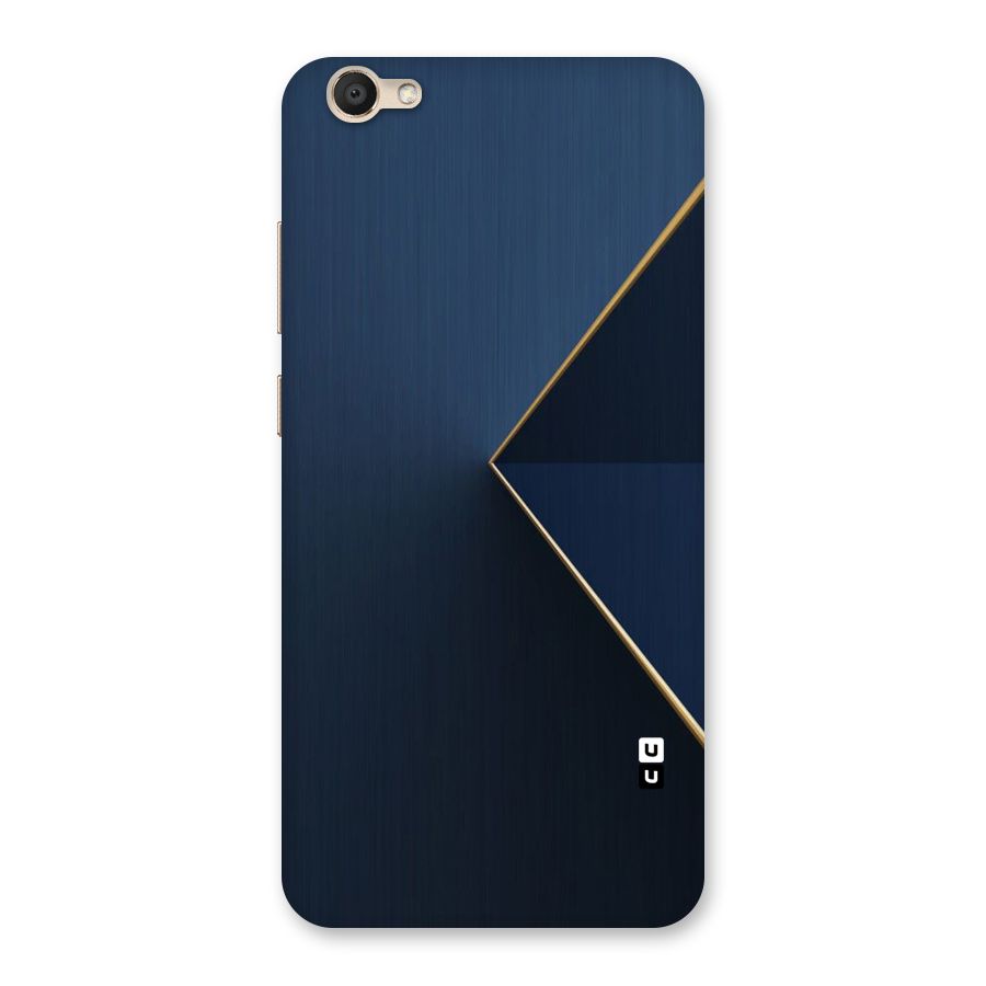 Golden Blue Triangle Back Case for Vivo V5