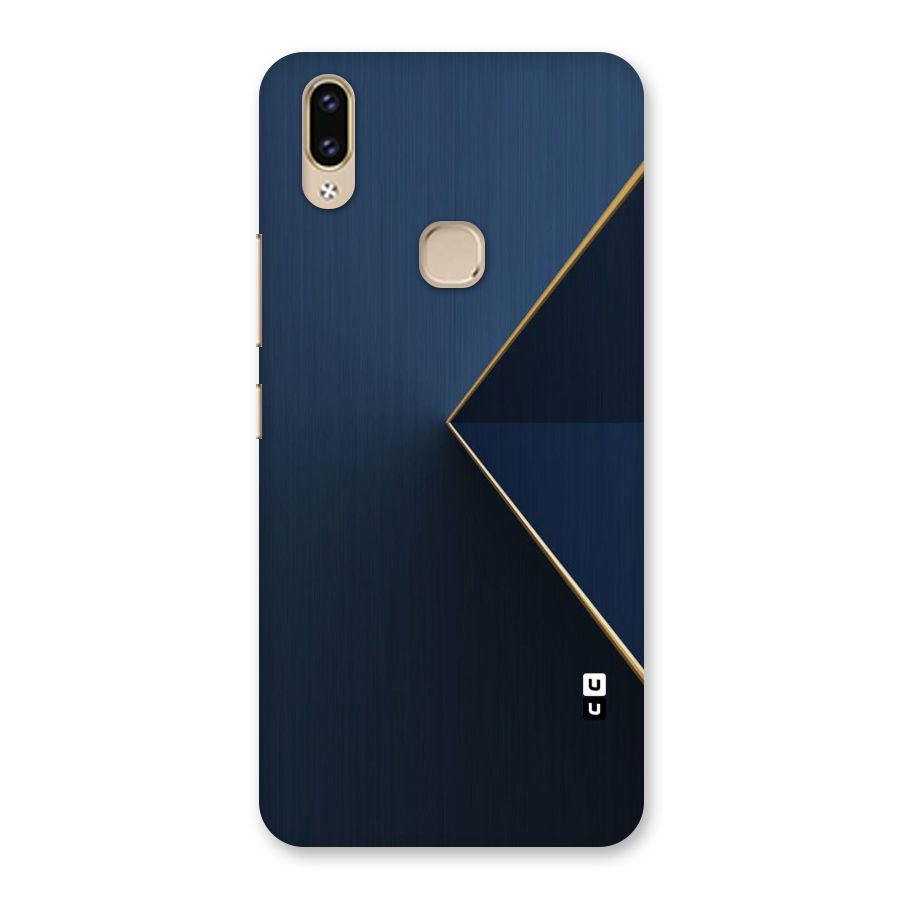 Golden Blue Triangle Back Case for Vivo V9 Youth