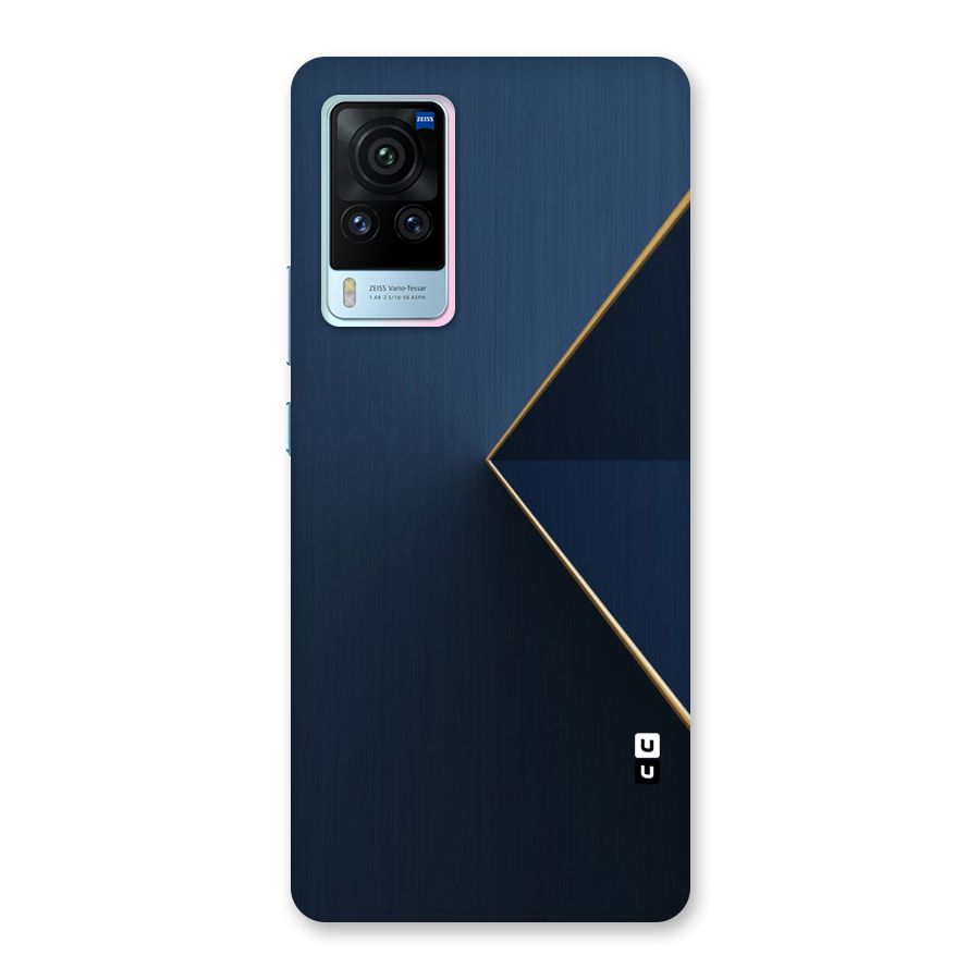 Golden Blue Triangle Back Case for Vivo X60 Pro