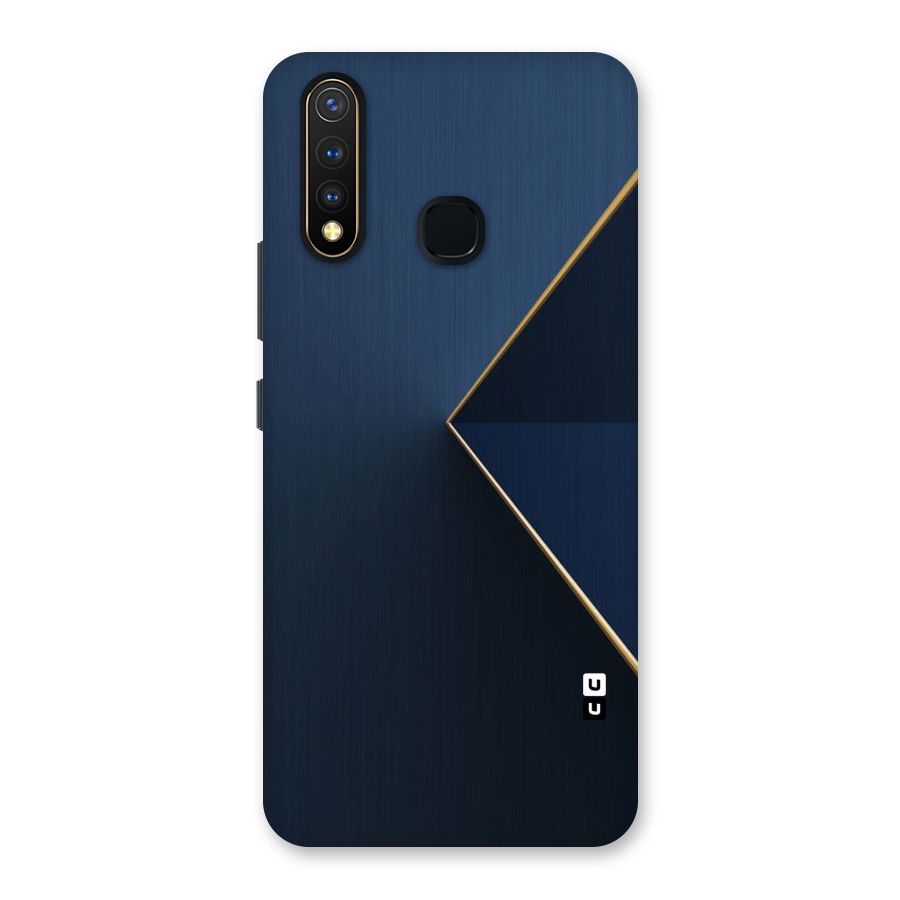 Golden Blue Triangle Back Case for Vivo Y19