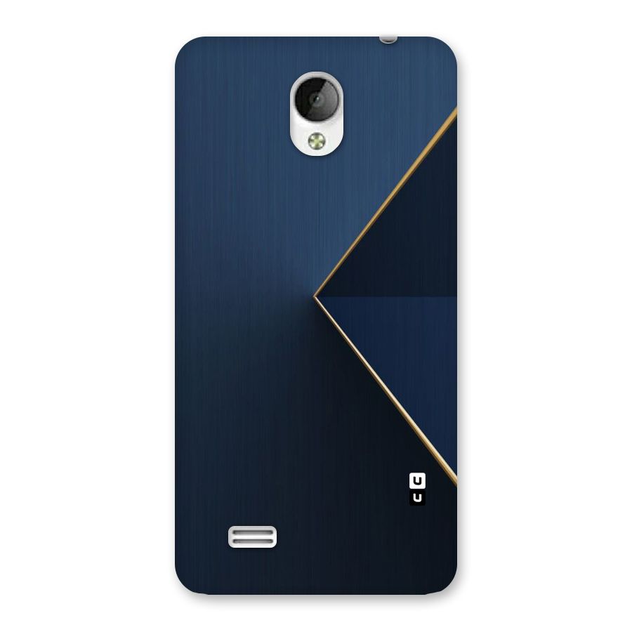 Golden Blue Triangle Back Case for Vivo Y21