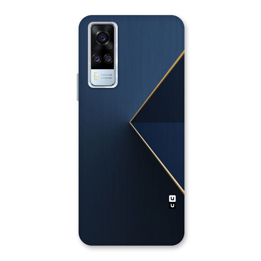 Golden Blue Triangle Back Case for Vivo Y31