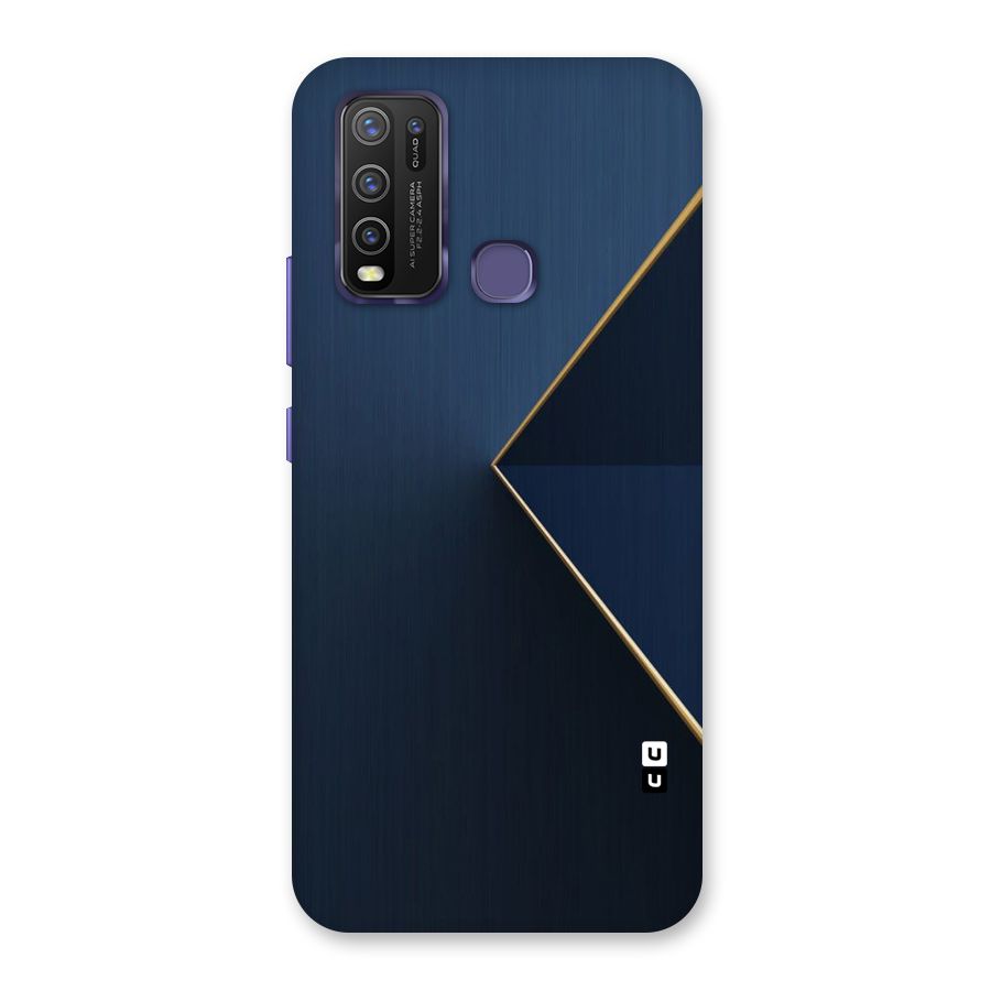 Golden Blue Triangle Back Case for Vivo Y50