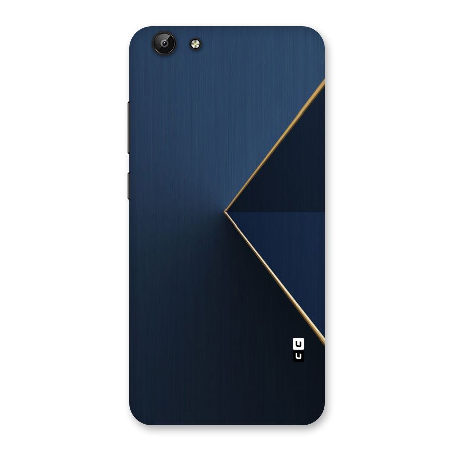 Golden Blue Triangle Back Case for Vivo Y69