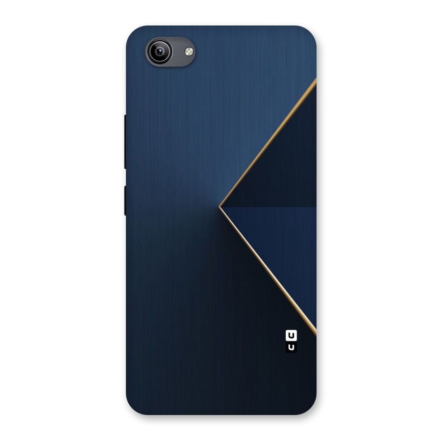 Golden Blue Triangle Back Case for Vivo Y81i