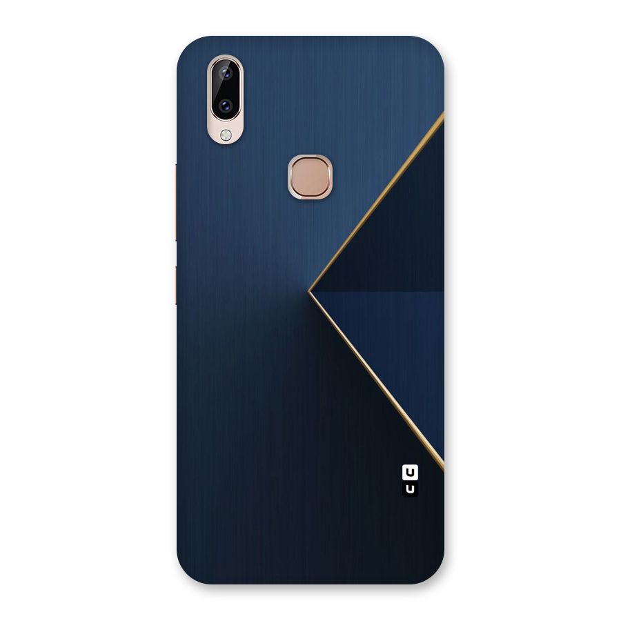 Golden Blue Triangle Back Case for Vivo Y83 Pro