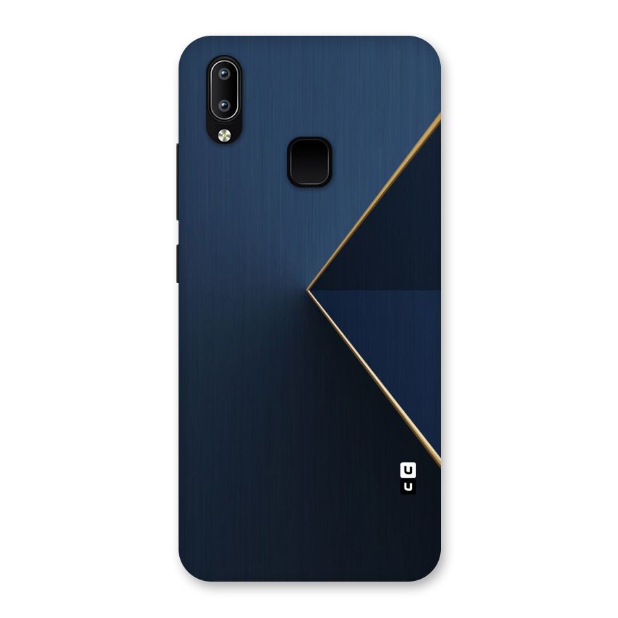 Golden Blue Triangle Back Case for Vivo Y93