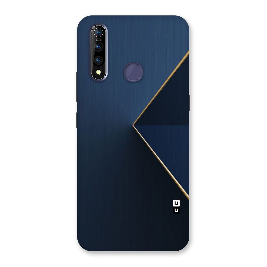Golden Blue Triangle Back Case for Vivo Z1 Pro