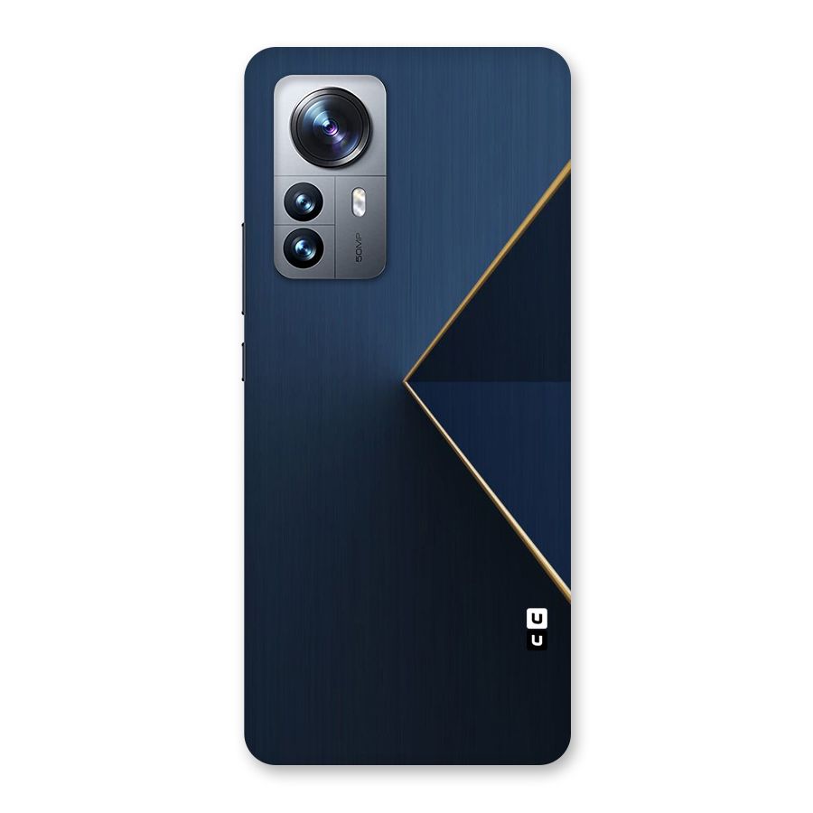 Golden Blue Triangle Back Case for Xiaomi 12 Pro