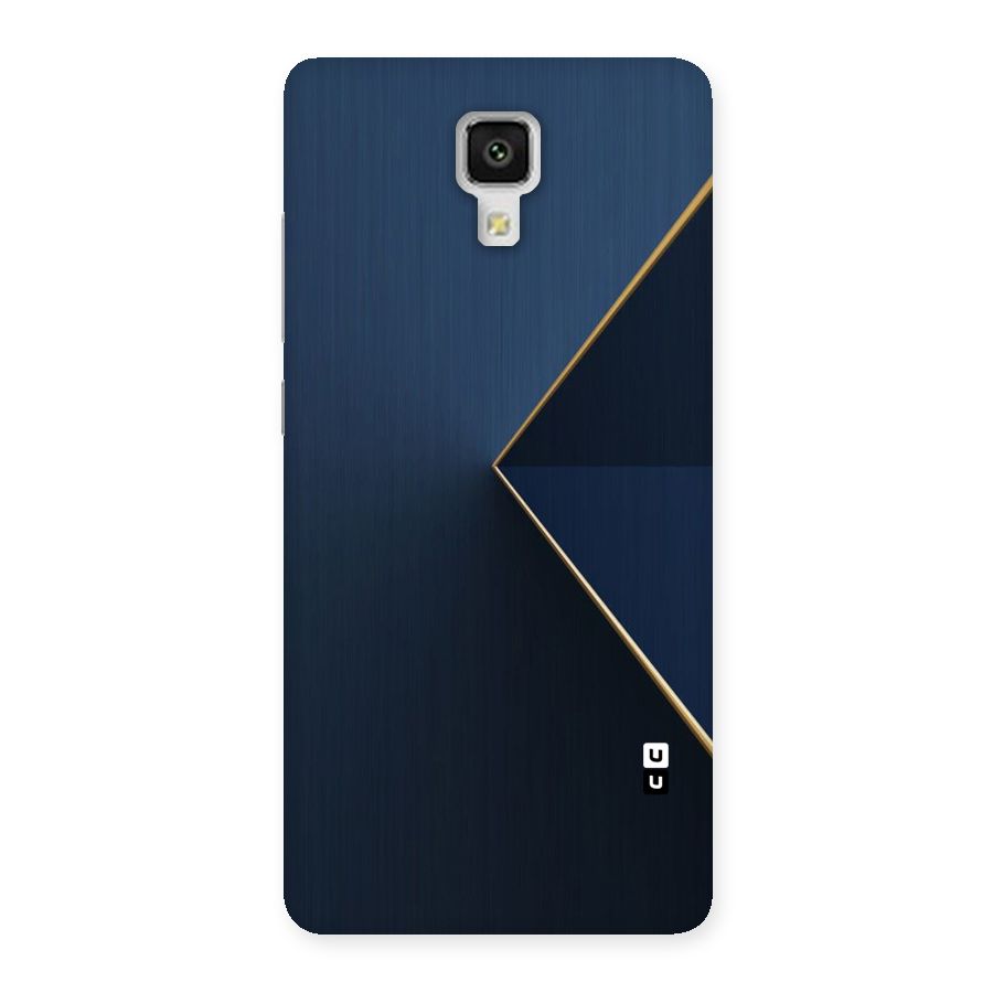 Golden Blue Triangle Back Case for Xiaomi Mi 4