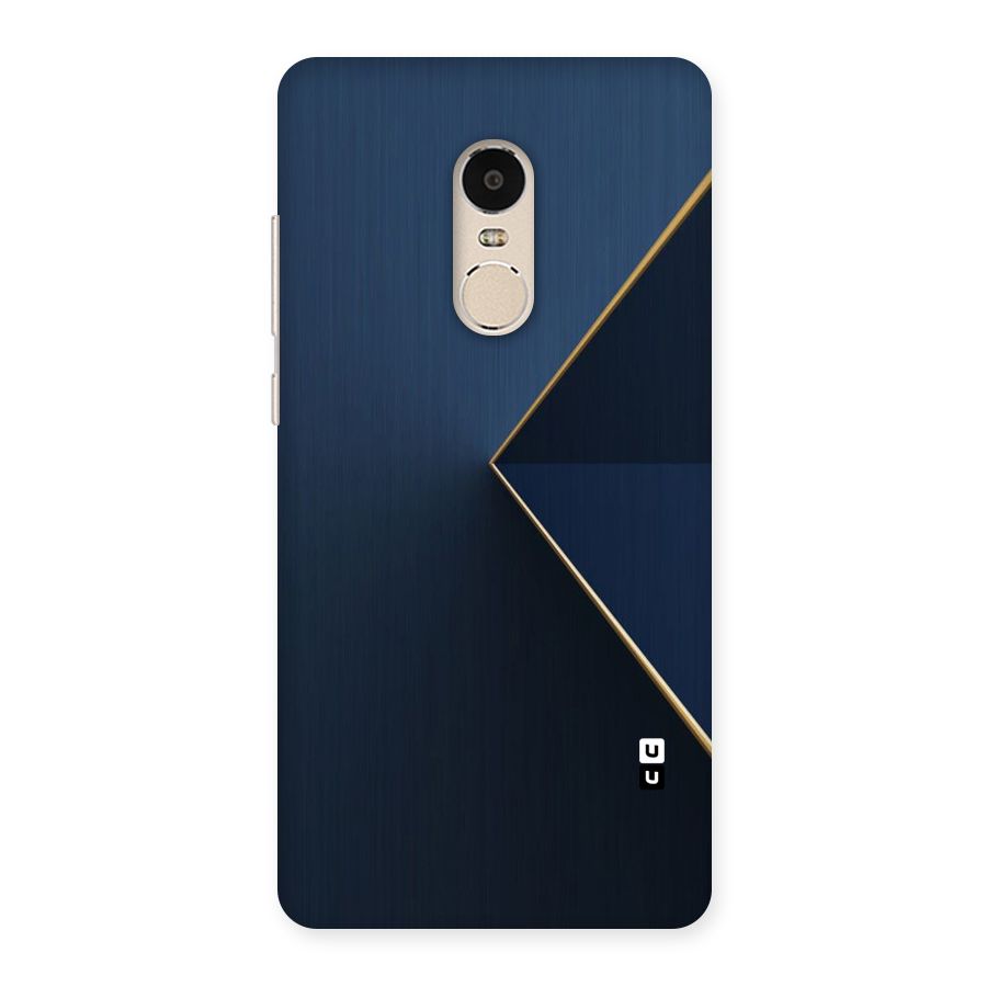 Golden Blue Triangle Back Case for Xiaomi Redmi Note 4