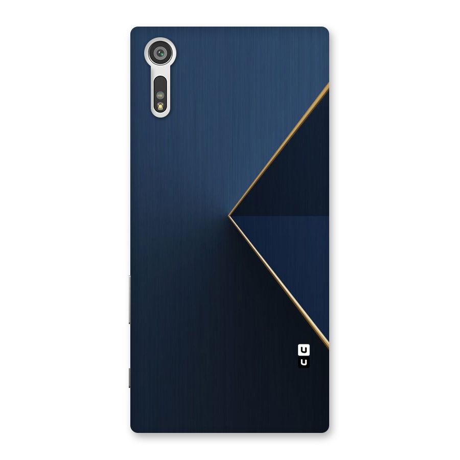 Golden Blue Triangle Back Case for Xperia XZ