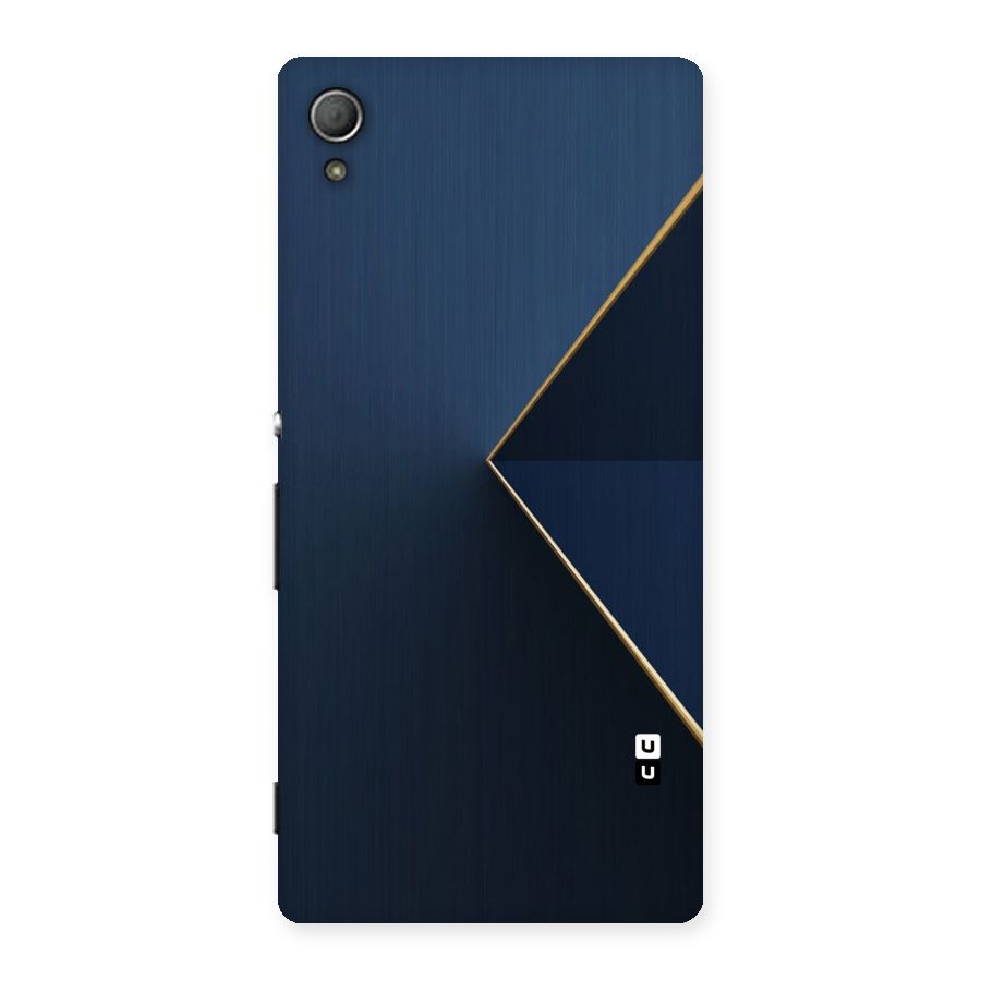 Golden Blue Triangle Back Case for Xperia Z3 Plus
