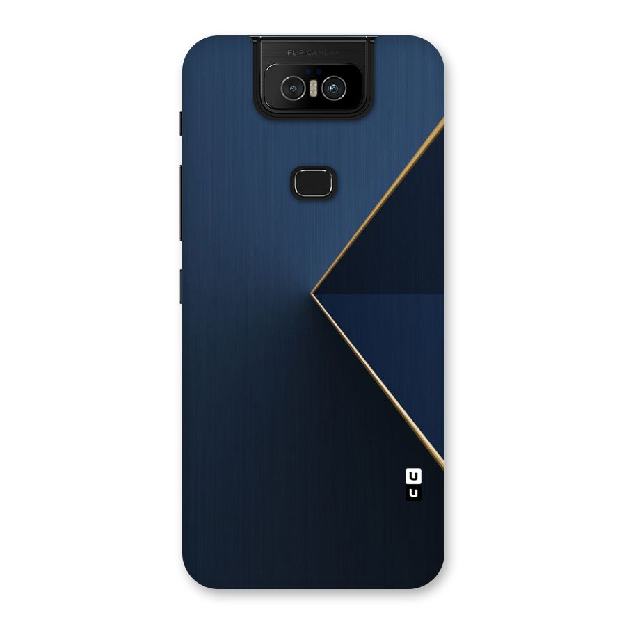 Golden Blue Triangle Back Case for Zenfone 6z
