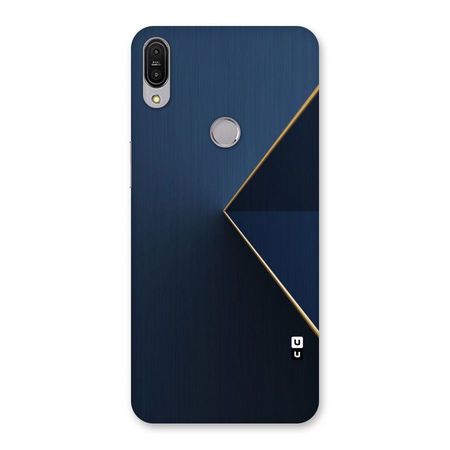 Golden Blue Triangle Back Case for Zenfone Max Pro M1