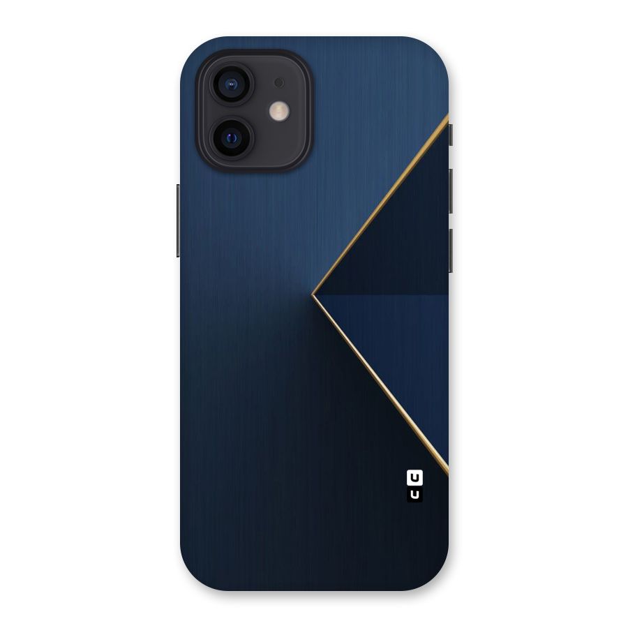 Golden Blue Triangle Back Case for iPhone 12