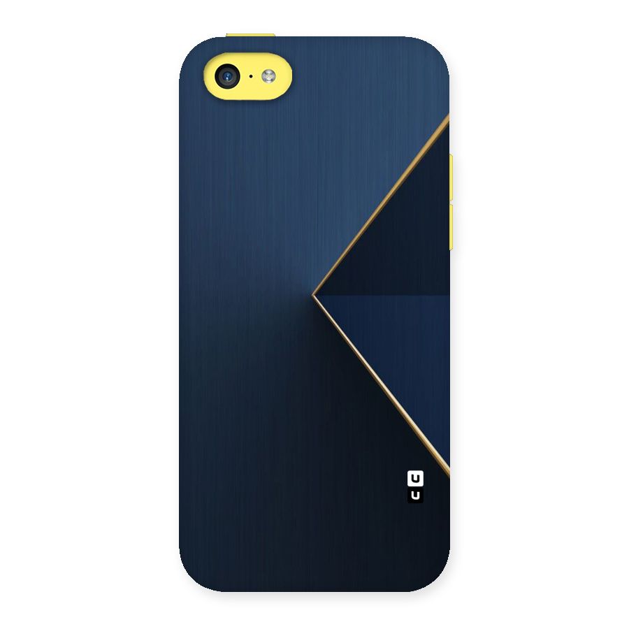 Golden Blue Triangle Back Case for iPhone 5C
