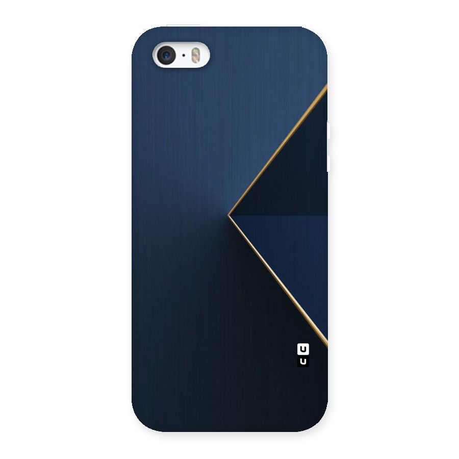 Golden Blue Triangle Back Case for iPhone SE